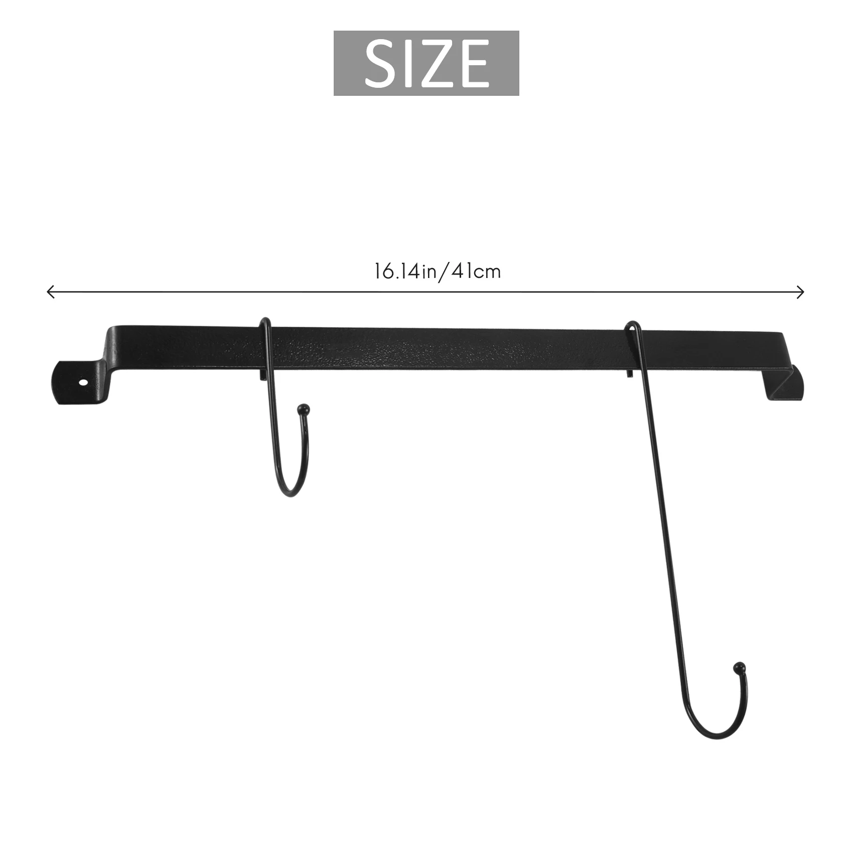 Kaffeetasse halter, an der Wand montierter Kaffeetasse halter mit flexiblen Haken, für Tassen, Tee tassen, Küchen utensilien (16 Zoll/schwarz)