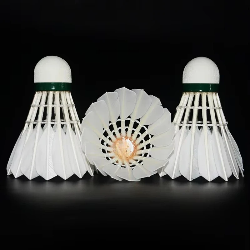 

Outdoor Sport Badminton Shuttlecock Traditional Brand Ready to Ship China Factory 1st Class Goose Feather Badminton Shuttlecock