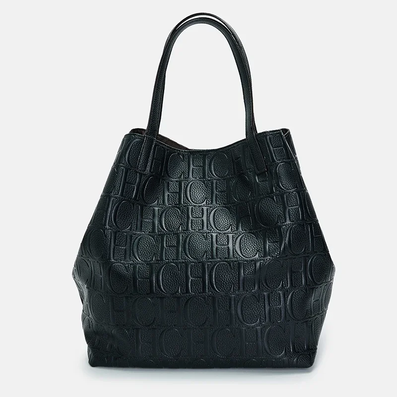 حقيبة يد نسائية رائعة ذات جودة عالية وأنيقة وحقيبة دلو عصرية، حقيبة يد بسيطة ذات لون سادة ذات سعة كبيرة #4