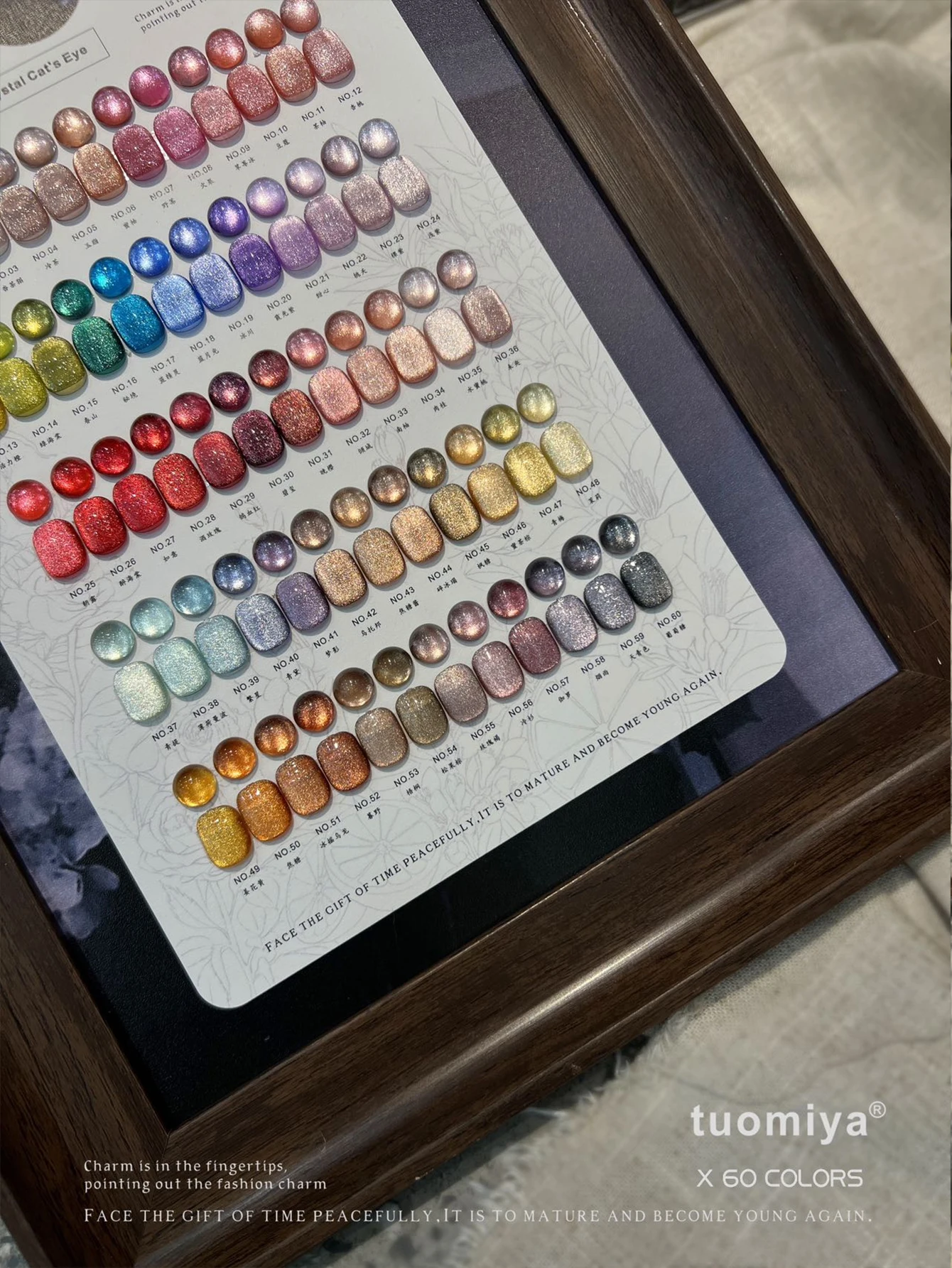 Set di smalti per unghie da 60 colori da 15 ml, smalto gel UV LED Soak Off con carta colorata, nail art per l'estate blu viola arancione verde Gl