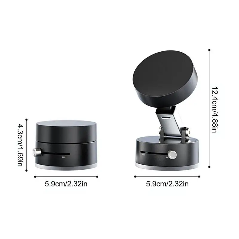 Magnetic Car Phone Holder Vacuum Suction Cup Navigation Holder Wireless Dashboard Car Cell Phone Stand Car Interior Accessories