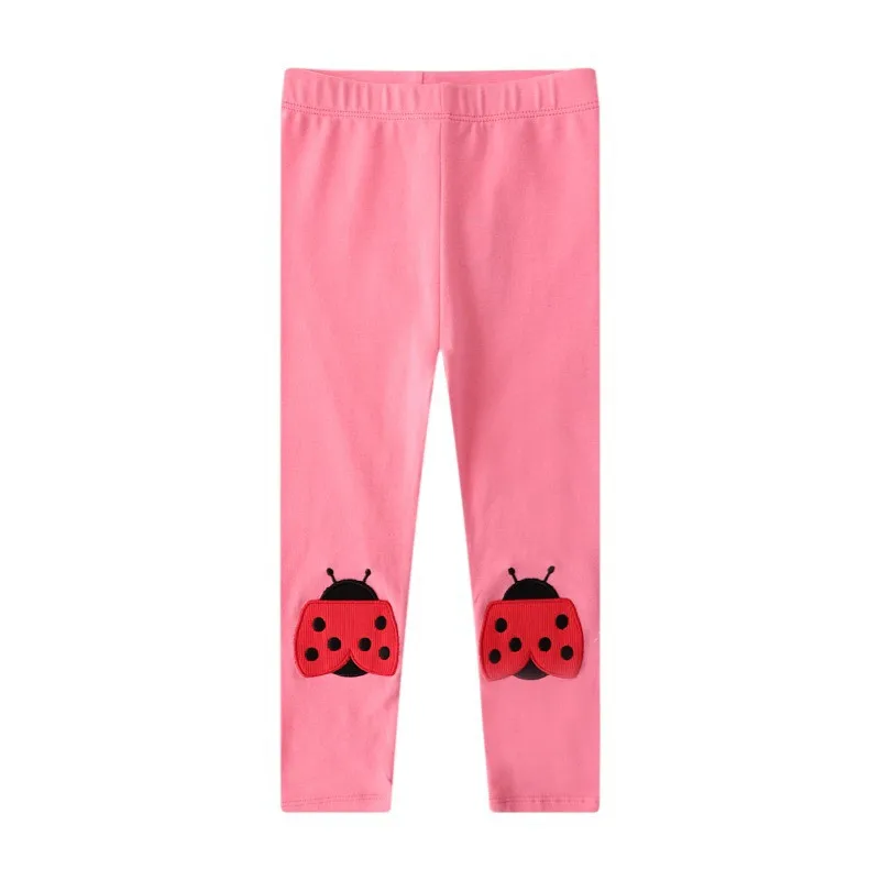 Jumping Meters Summer Girls Leggings Pants Cloud Embroidery Hot Selling Toddler Kids Clothes Skinny Pants Baby Wear