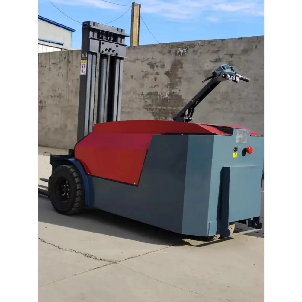 Standing-driven legless electric small forklift for hydraulic lifting stacker for warehouse transportation
