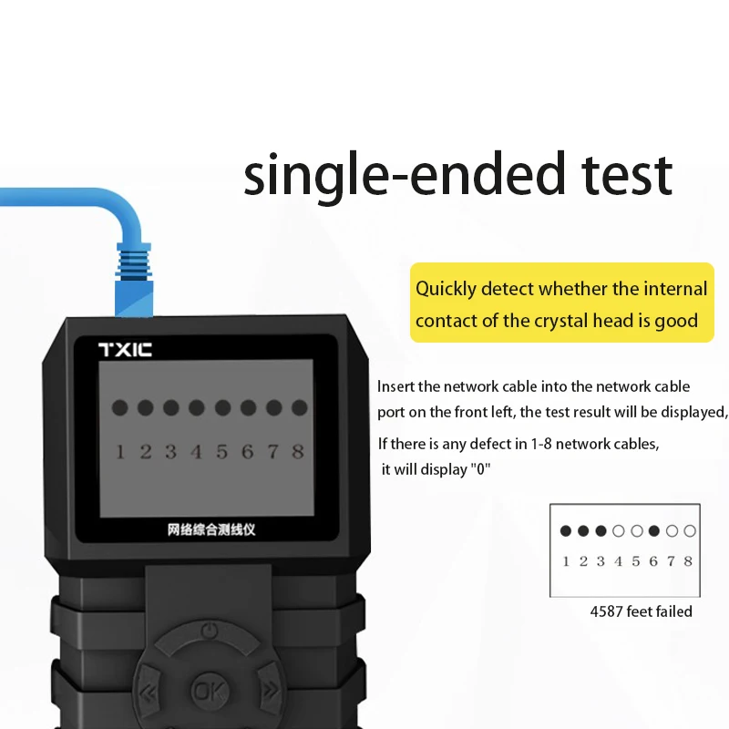 Ethernet LAN Jaringan Kabel Tester Garis Pencari Kawat Pelacak POE Switch Kabel Jaringan Tester Multifungsi Anti-gangguan RJ45