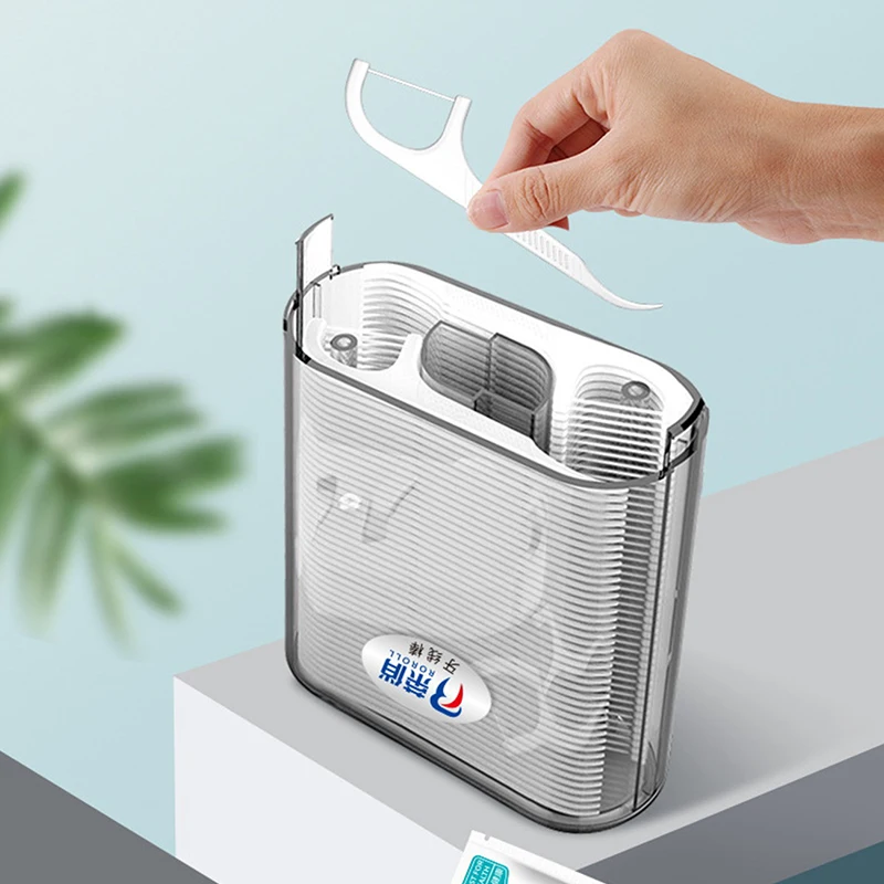 Automatic dental floss with box hotel/home teeth sticks portable oral care dental tool toothpick Polyethylene dental flosser