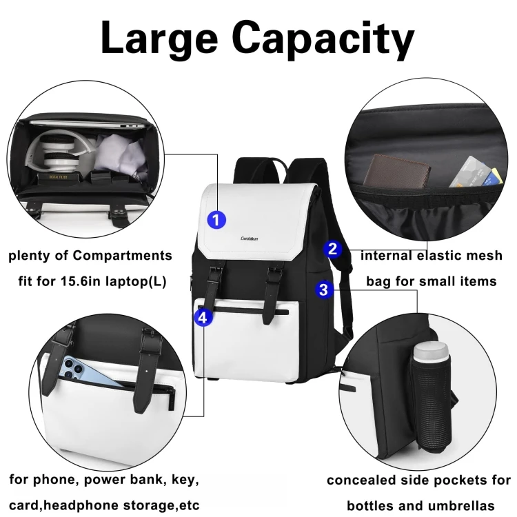 Wholesale Customization Cwatcun D79 Camera Backpack Multi-Functional Camera Dual Shoulders Bag Laptop Backpack Travel Hiking