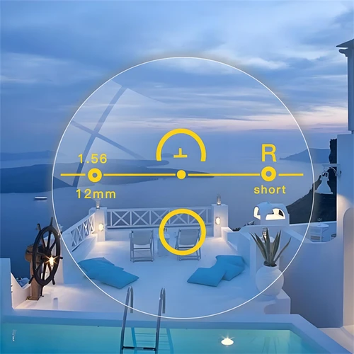 Imagen 2 del producto Gafas multifocales progresivas, lentes ópticas CR39 1,56/1,67/1,74, lentes graduadas profesionales personalizadas