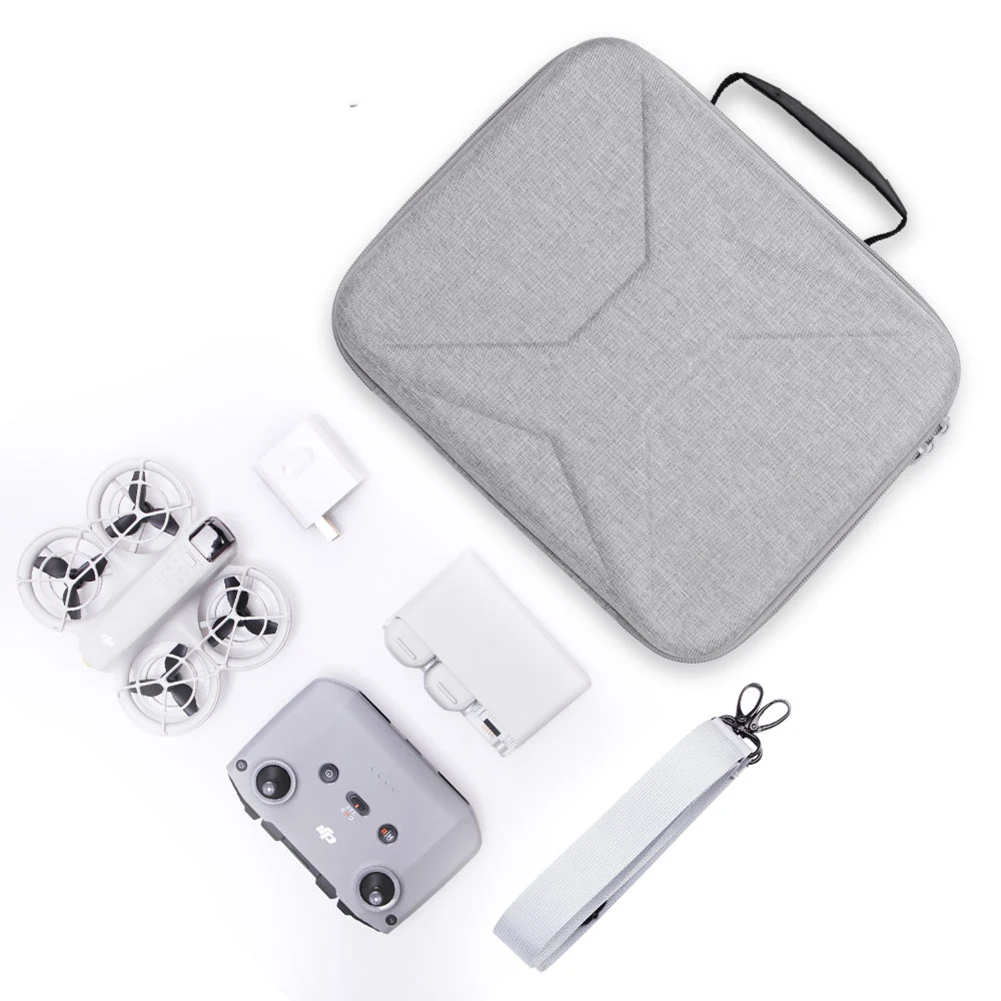 Travel Carrying Case For DJI Neo Portable Handbag PU Leather Drop-resistant Hard Shell Handbag For DJI NEO Drones Accessories