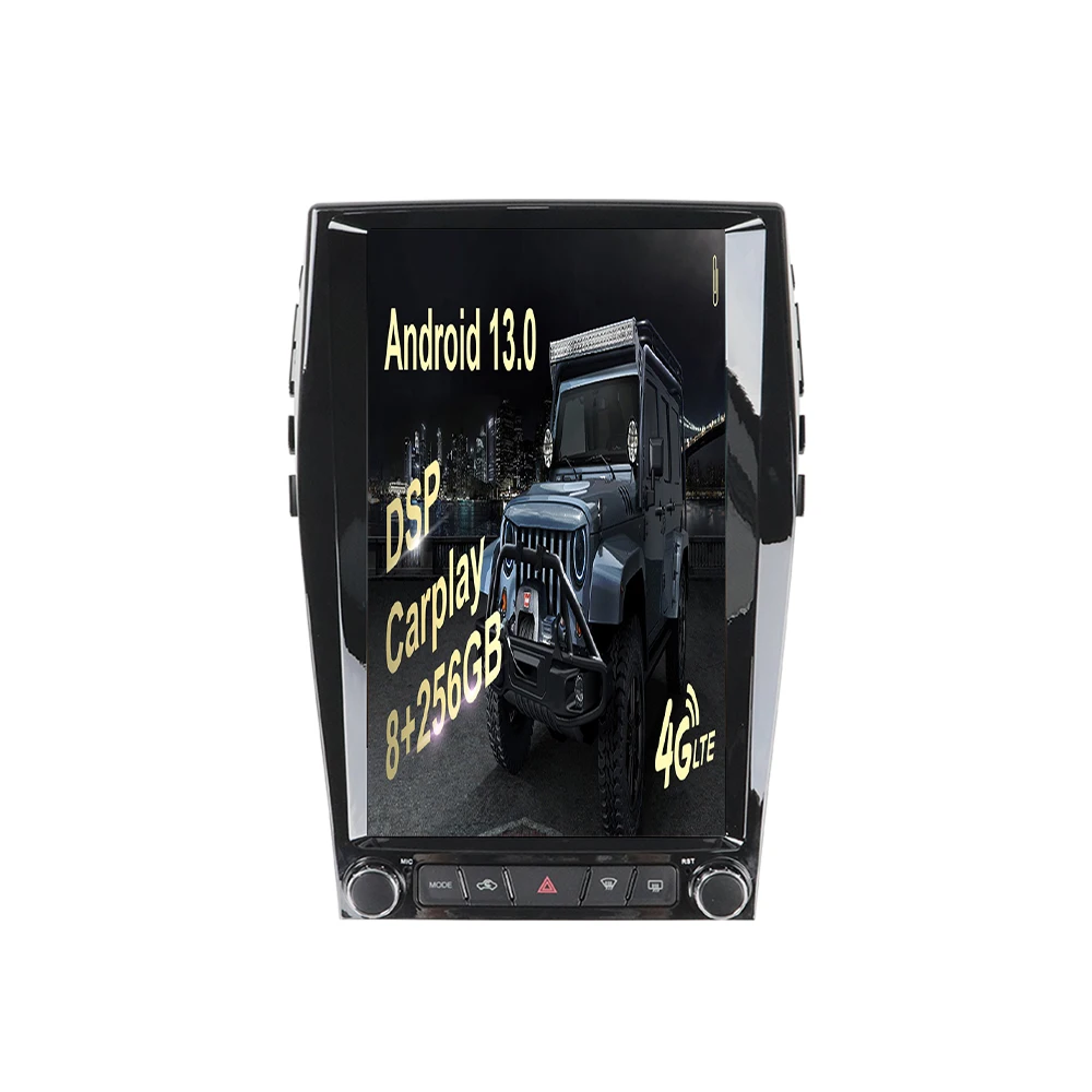 Vertical 13.6 Inch Touch Screen Car Multimedia Player for Ford Edge 2015-2018 Wireless Carplay GPS Navigation 8+256GB Android 13