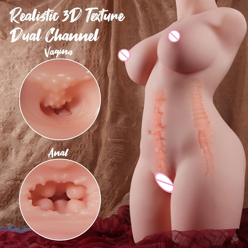 Female Realistic Body Half Sex Doll Big Breast Ass Male Masturbator Toys For Men Adult Goods Real Vagina Pussy Masturbation Doll