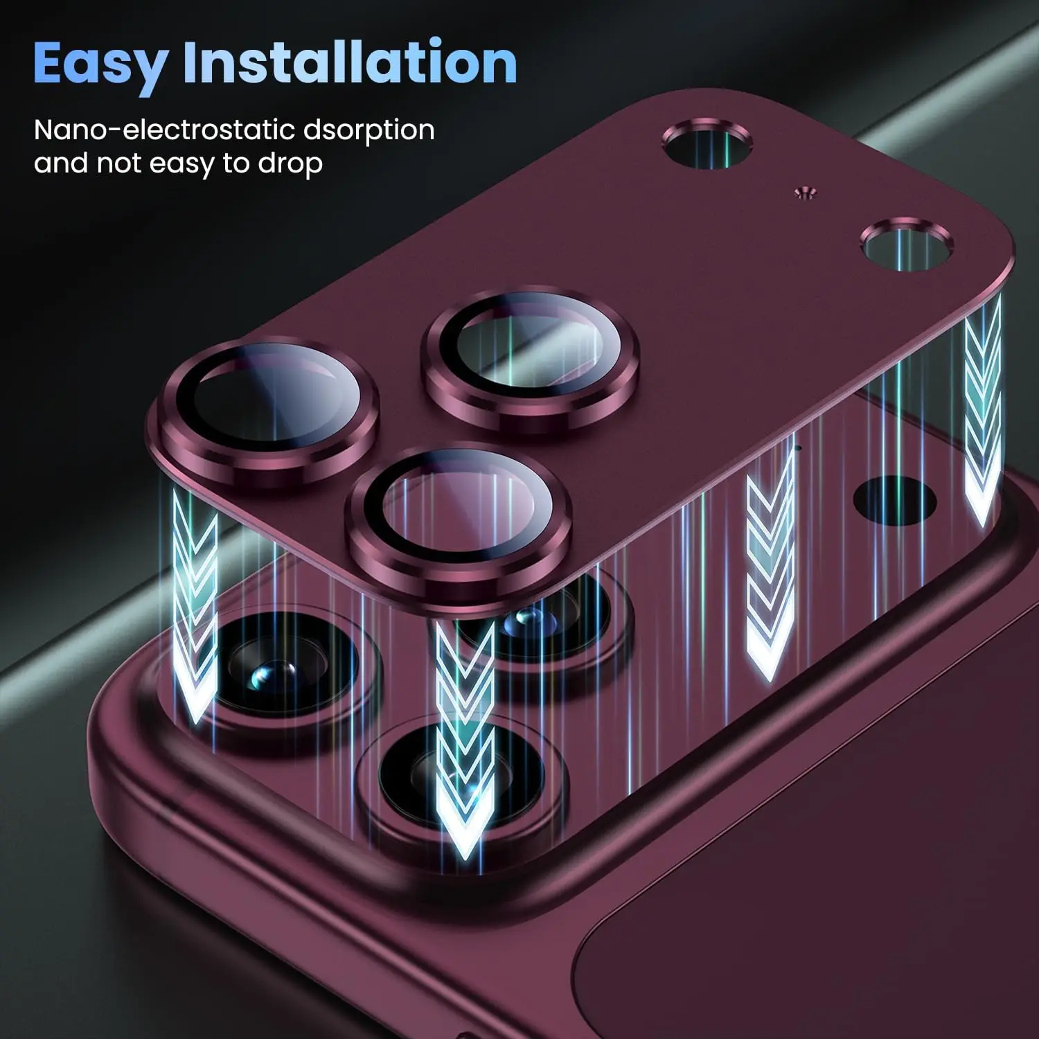 Metall-Kameraobjektivschutzabdeckung für iPhone 18 Pro Max 17 Air 17E 16E 16 Plus 15 14 13 18Pro 17Pro Handy-Schutzzubehör – Detail 5