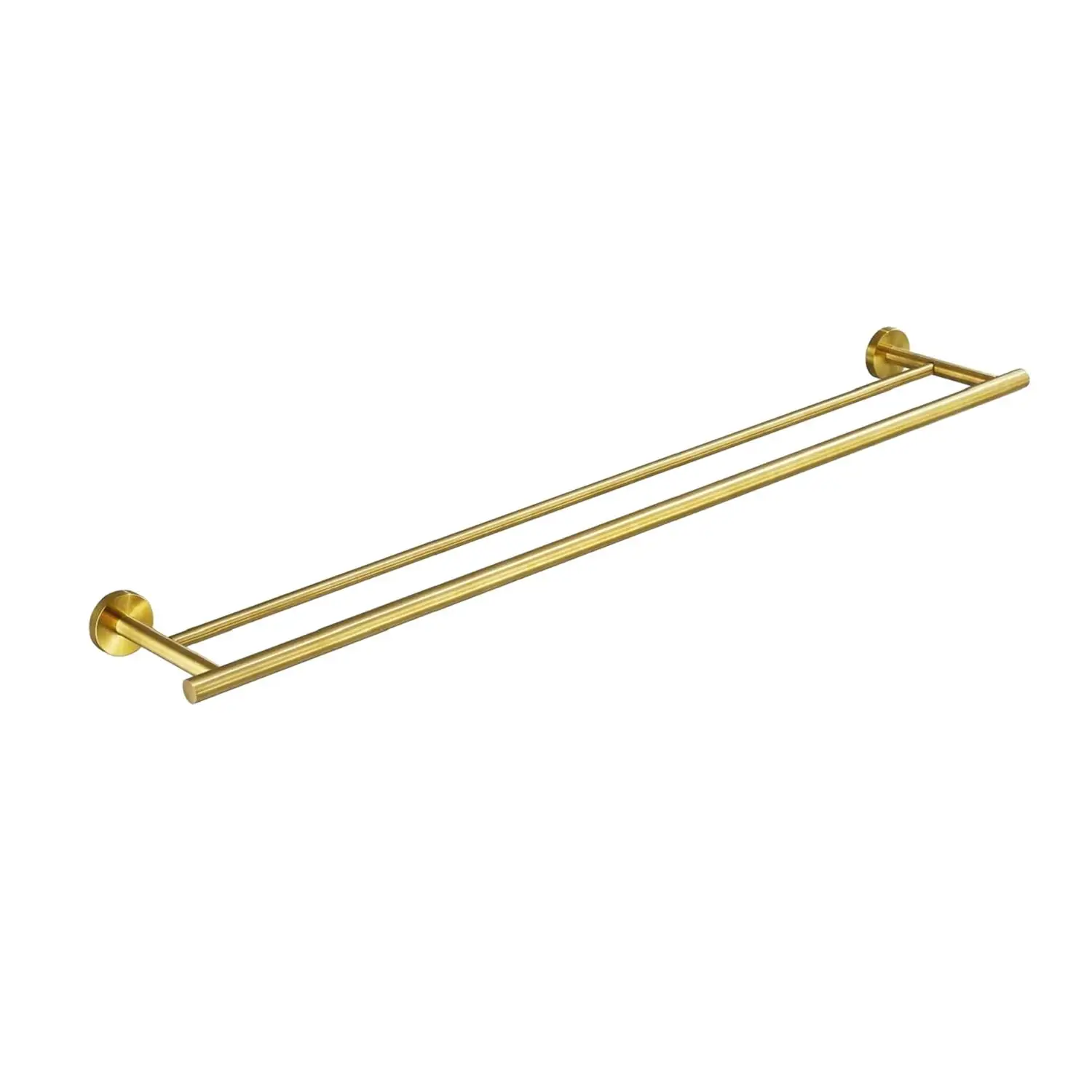 23.6 Double Wall-Mounted Towel Bar - 304 Stainless Steel Bathroom Rack & Rod