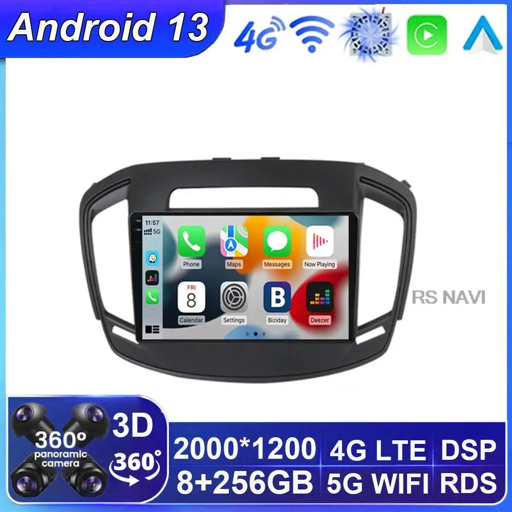 

Android 13 Car Rodio for Opel Insignia 2013 - 2017 Carplay Auto Multimedia Video Player Navigation Head Unit WIFI+4G 360 Camera