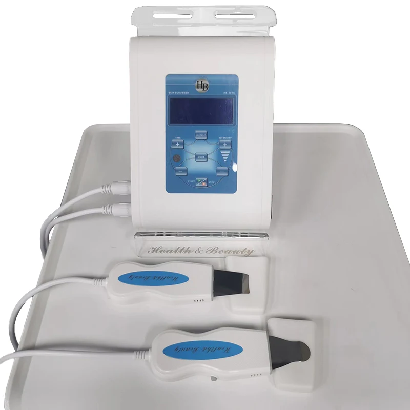 มืออาชีพ LCD Dual Head Facial Cleanser รูขุมขน ​ ​ Remover รูขุมขนหดตัวการสั่นสะเทือนอัลตราโซนิกอุปกรณ์ความงามบนใบหน้าขัดผิว