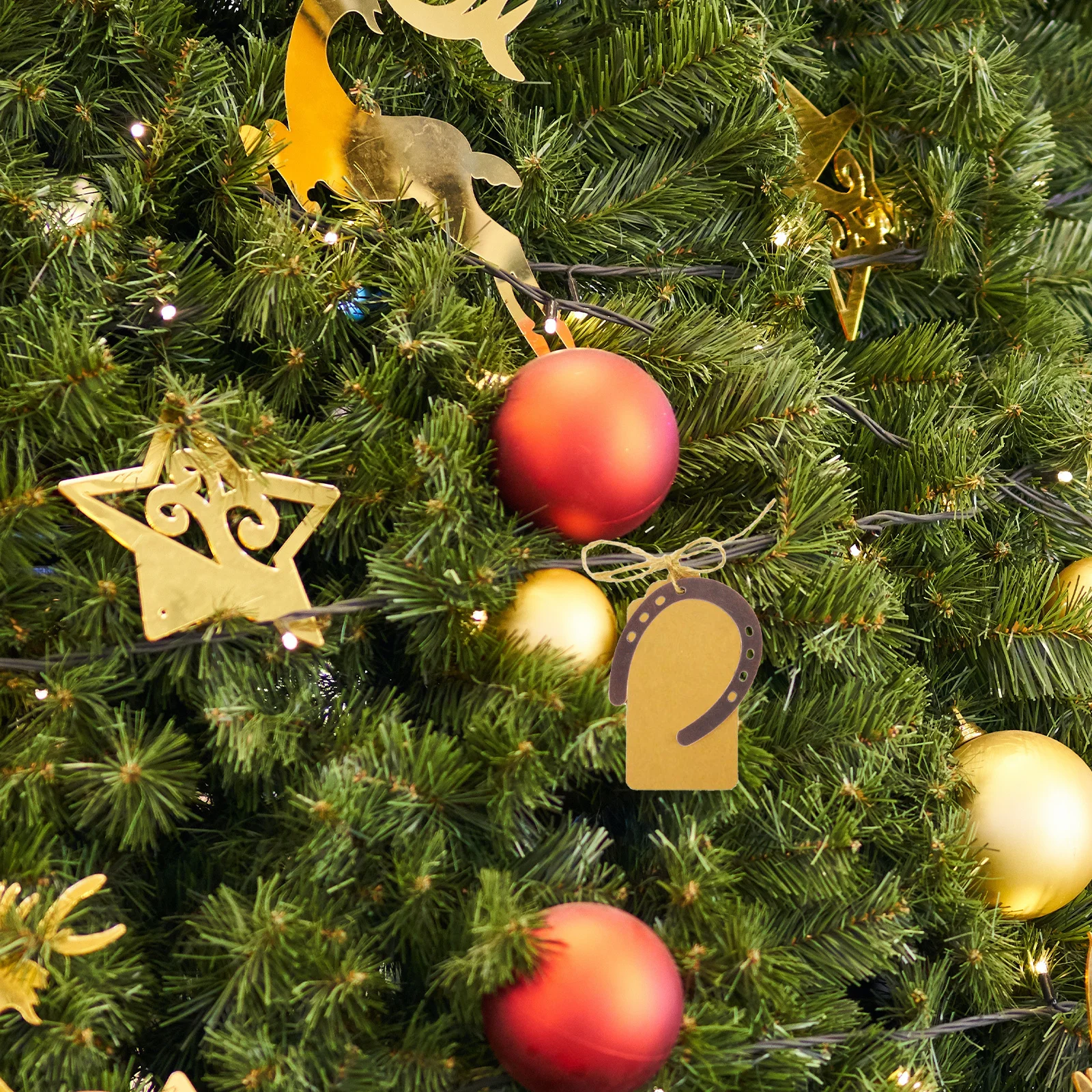 

6pcs Metal Horseshoe Wall Hanging Decor Cast Shoe Ornament For Home Garden Western Party Lucky Charm