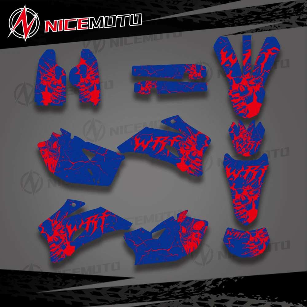 Fairing For YAMAHA WR250F WR450F WRF 250 450 WR 250F 450F 2007 2008 2009 2010 2011 Motorcycle Graphics Background Decals Sticker view 4