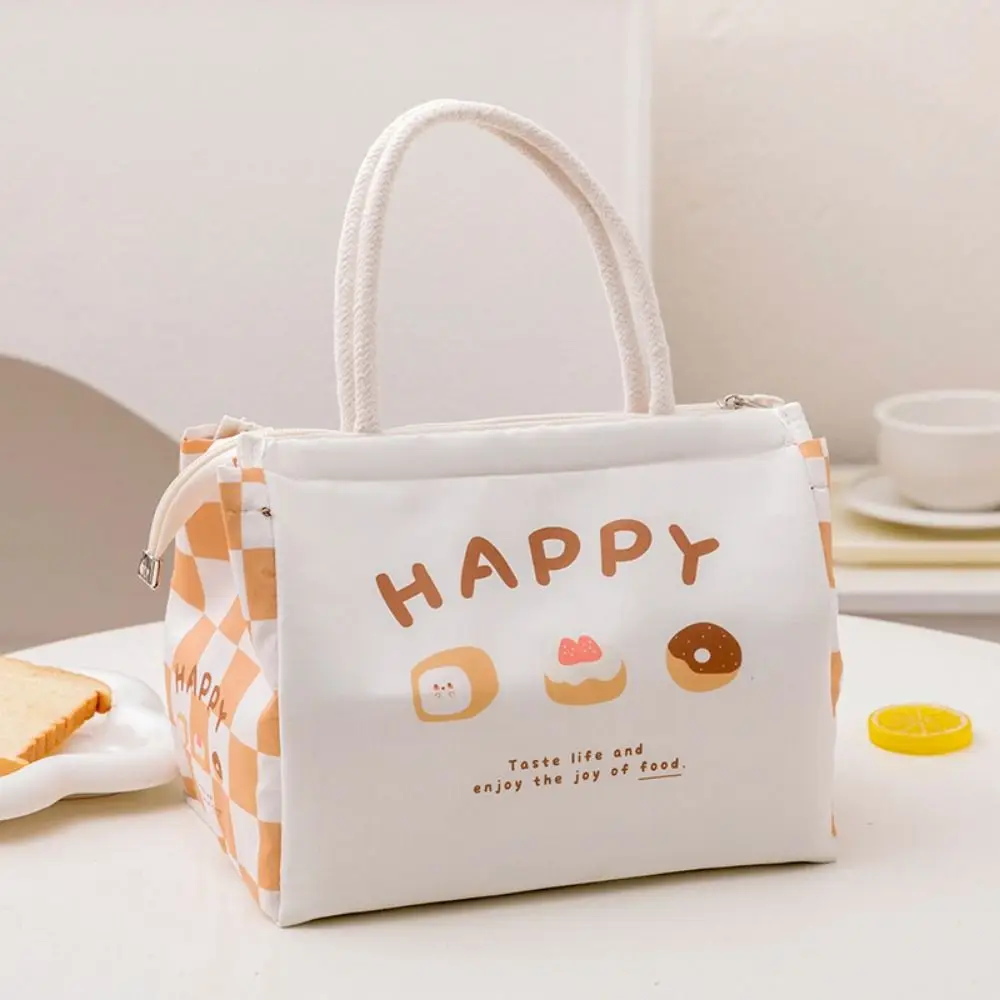 Cute Portable Thermal Lunch Bags Large Multi-Purpose Lunch Box Tote Bag Cartoon Food Storage Bags Women Girl Kids