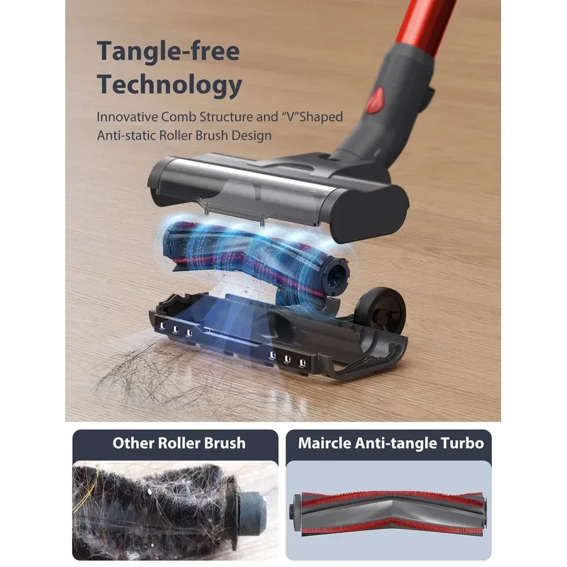 High Performance Electric S3 Cordless Vacuum Cleaner Brushless Motor Bagless Cyclone Technology LED Display Portable Handheld