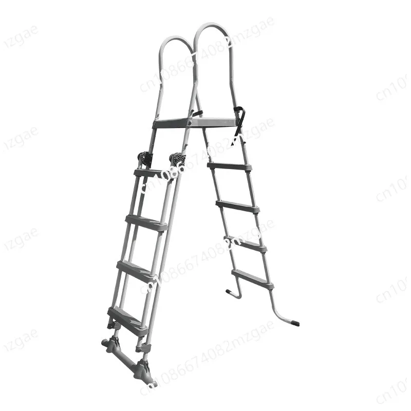 Swimming Pool Access Ladder with Non-Slip Handrails, Thickened Durable Steps for Safe Entry, Exit, and Poolside Use