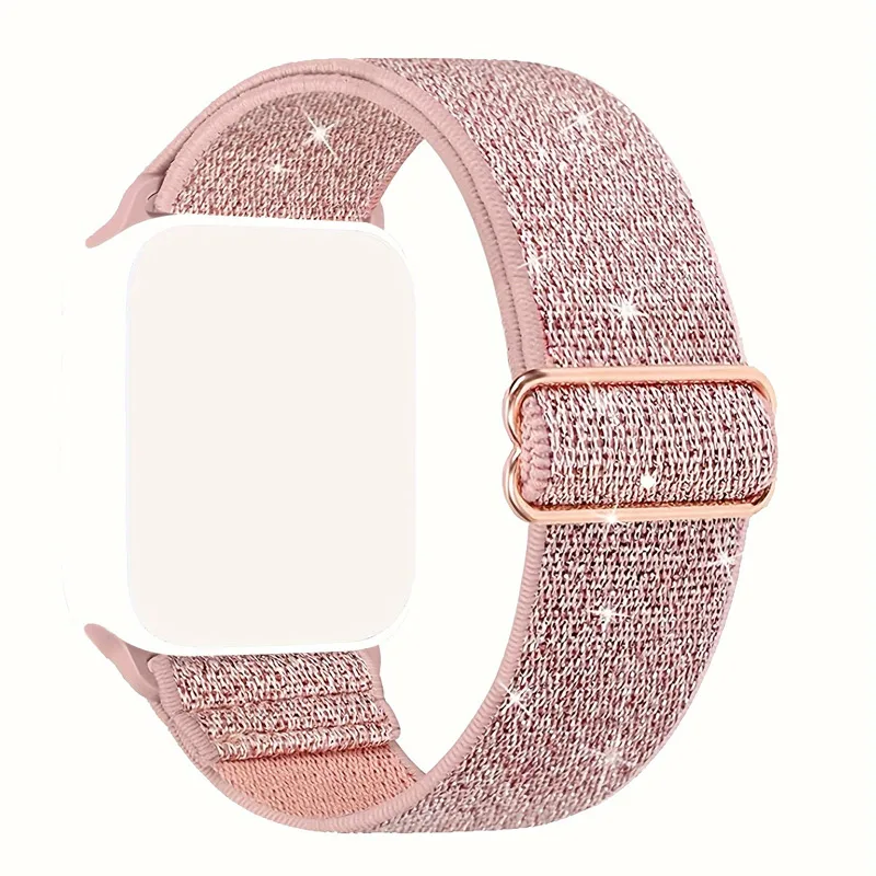 애플워치 울트라 시리즈 8/7 49mm 41mm 45mm용 나일론 루프 스트랩, 탄성 스포츠 교체용 밴드, 아이워치 10 9 6 5 4 3 SE 호환