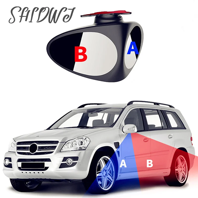 Bind Spot Mirror for Car Car Convex mirror Wide Angle Mirror 360 Rotation Adjustable Rear View Mirror View front wheel