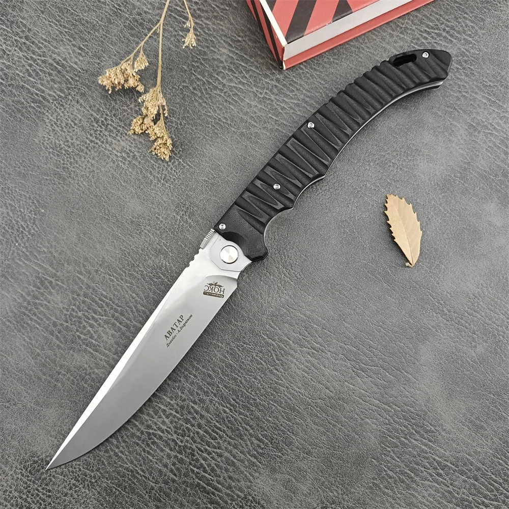 Bearing Russian HOKC Tactical Jackknife Folding Pocket Knife D2 Blade G10 Handle Outdoor Camping Hunting Knives Sharp EDC Tool