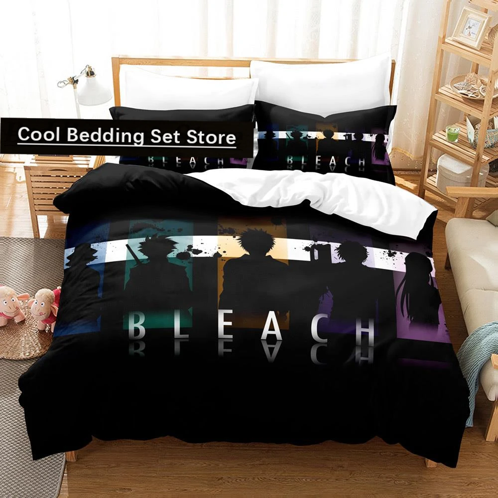 

2022 Bleach Urahara Kisuke Bedding Set Single Twin Full Queen King Size Bed Set Aldult Kid Bedroom Duvetcover Sets 3D Anime Bed