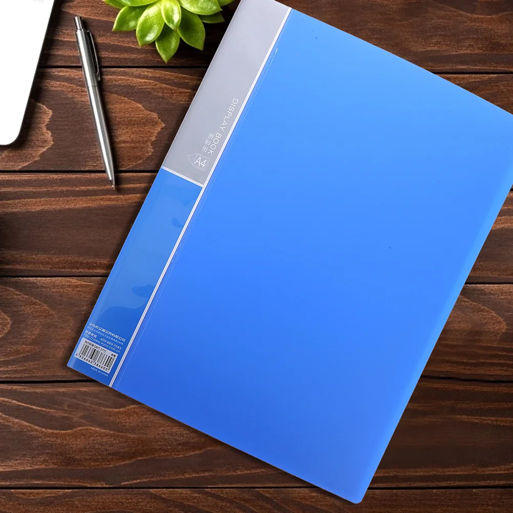 

Plastic File Folder A4 Document Holder Lightweight Portfolio Storage Organizer with Pockets for Bills Receipts