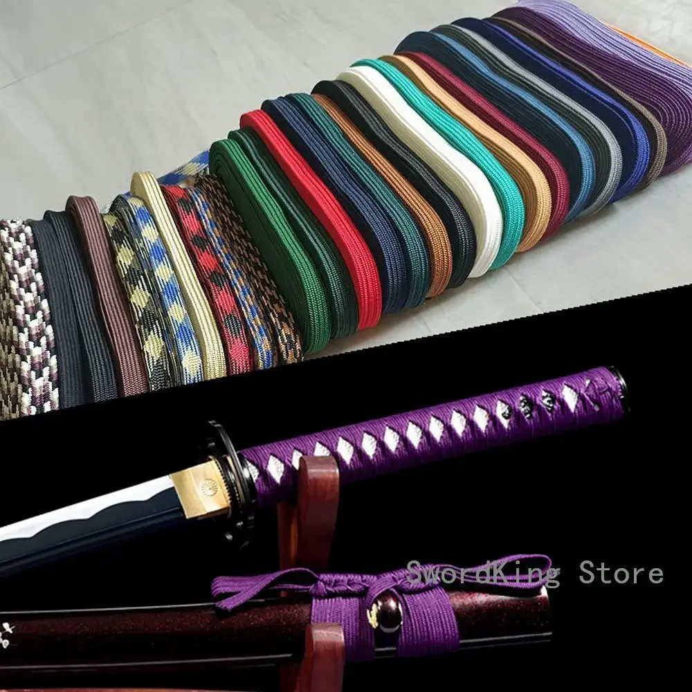 Ito Sageo de seda sintética de alta calidad para espadas japonesas Tachi Katana Wakizashi Tanto Saya y Tsuka