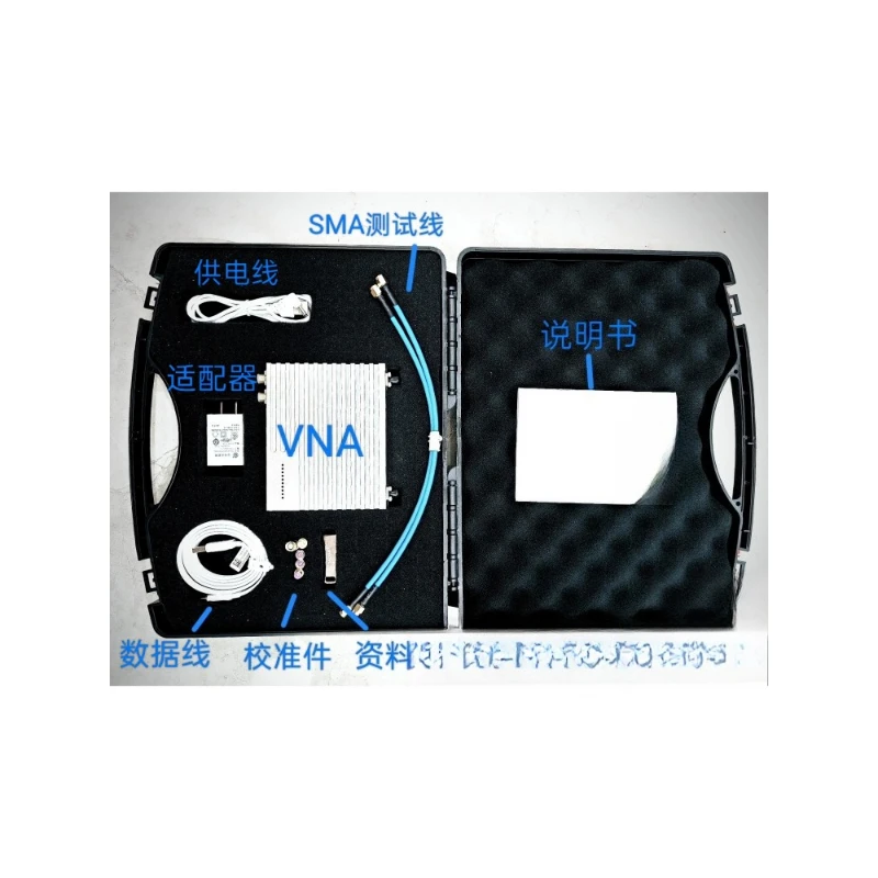 Thickened cooling + flange connector, dual-port vector network analyzer