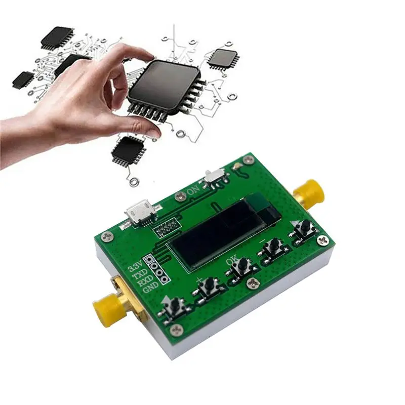 2026 New 6Ghz Digital Attenuator 30DB 0.25DB Step OLED Display RF Module For RF Ham Radio Amplifier Power Level Easy To Use