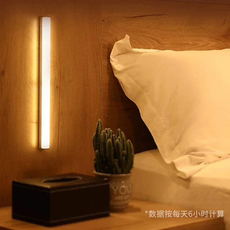 Rechargeable Motion Sensor Closet Light with 60 LEDs for Kitchen Bedroom Walllamp