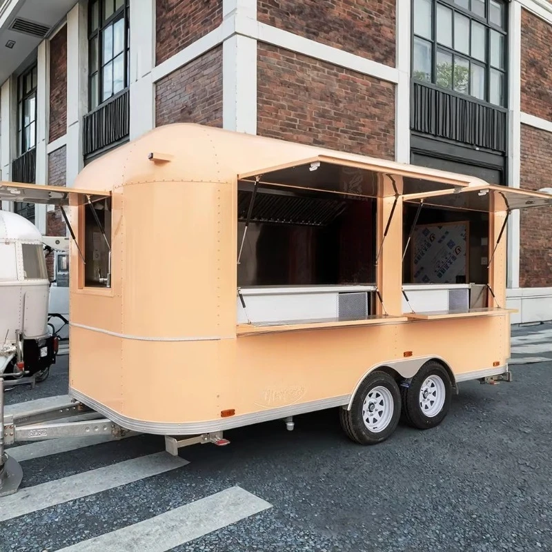 Food Snacks Catering - Aluminium Hot-Dog-Pizza-Snack-Food-Catering-Anhänger Kaffee-Wagen Food-Truck mit Pommes