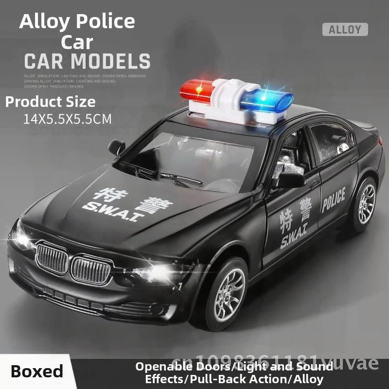 

Детская электрическая модель автомобиля из сплава, полицейская пожарная машина, скорая помощь, масштаб 1:36, игрушка с открывающимися дверцами для мальчиков 1-3 лет, 3-6 лет и