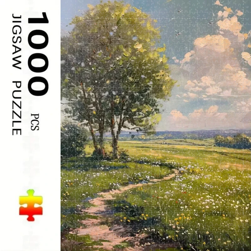 500/1000 Pcs for Adults Jigsaw Puzzle Natural Scenery Theme Challenging Large-Scale Brain Teaser with Complex Patterns