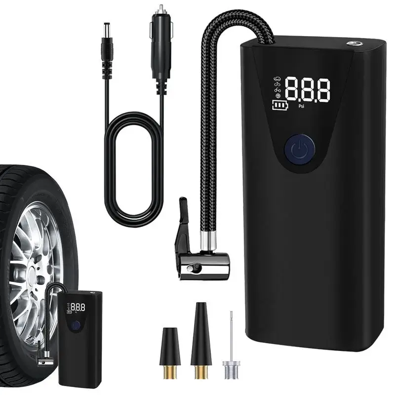 

Компрессор автомобильный беспроводной с ЖК-дисплеем, 120 Вт, 12 В