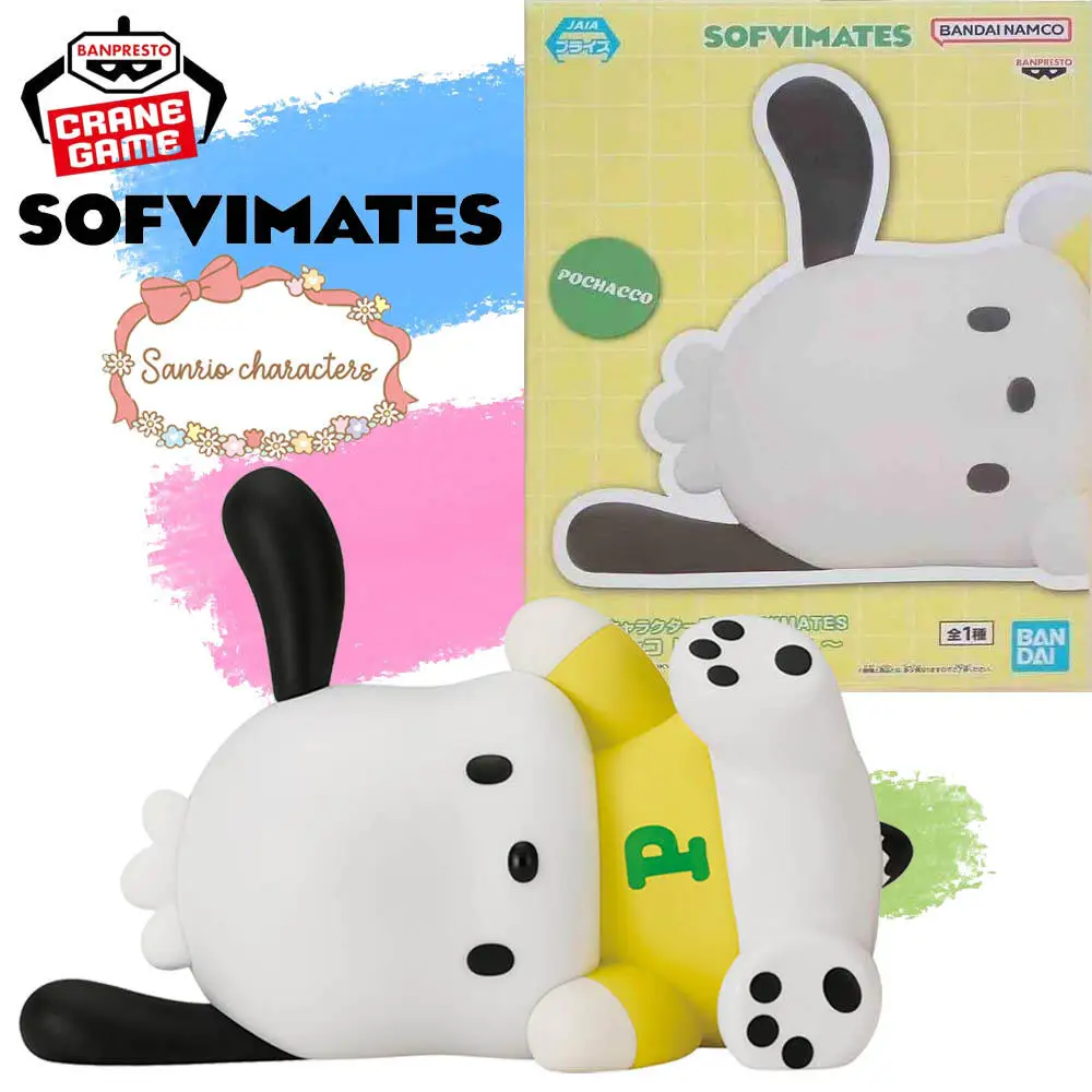

In Stock Genuine BANPRESTO Sanrio Characters SOFVIMATES Relax Pochacco Figure Anime Model Toy