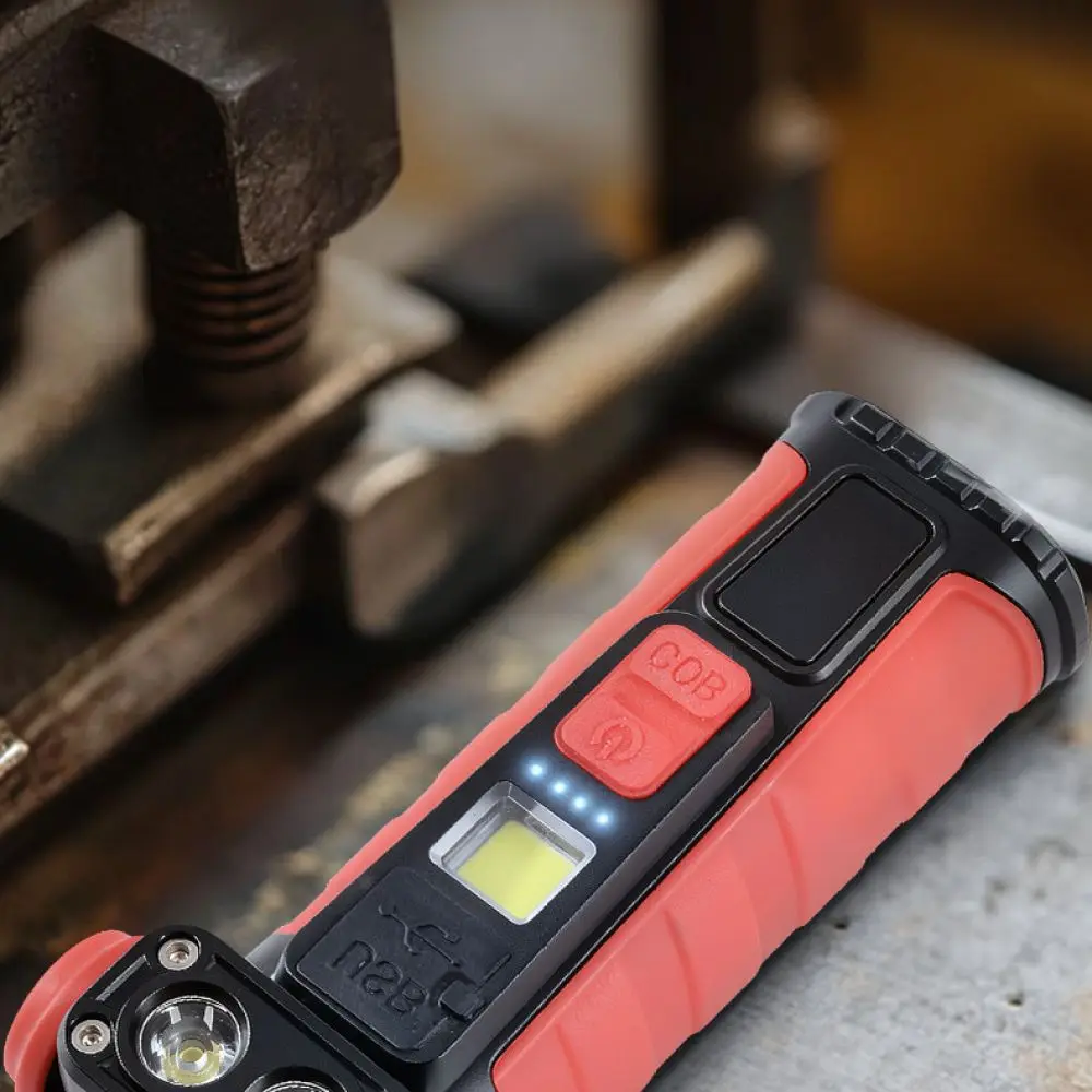 Mini Magnetic COB Inspection Light Rechargeable Flashlight For Jixing Handheld Work Lamp Outdoor Auto Repair Lighting Tool