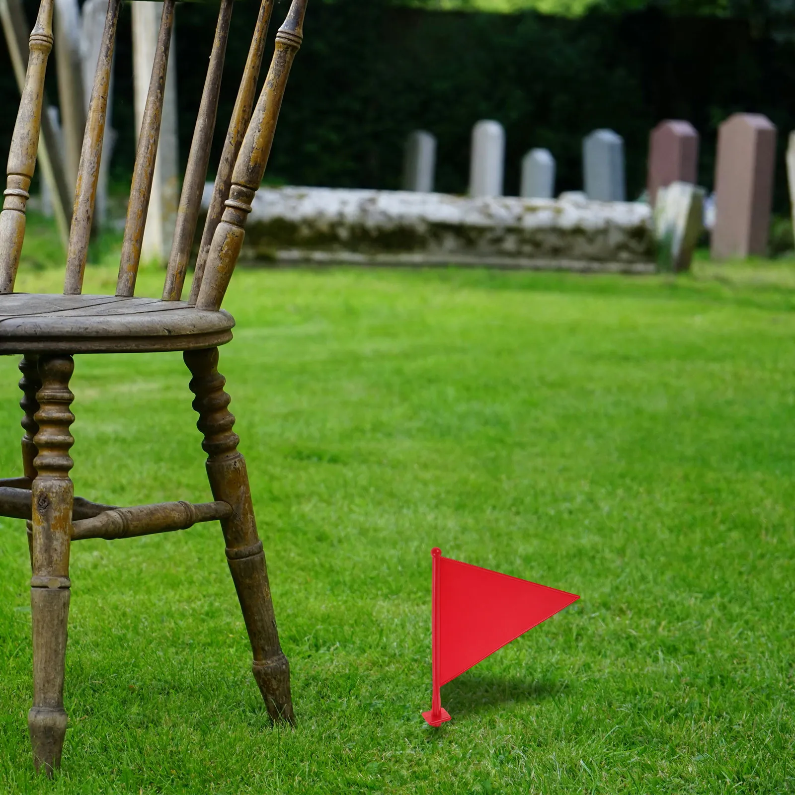 5Pcs Boundary Marker Flags Colored Outdoor Yard Markers Lawn Flags for Property Line Survey Landscaping Garden Farm