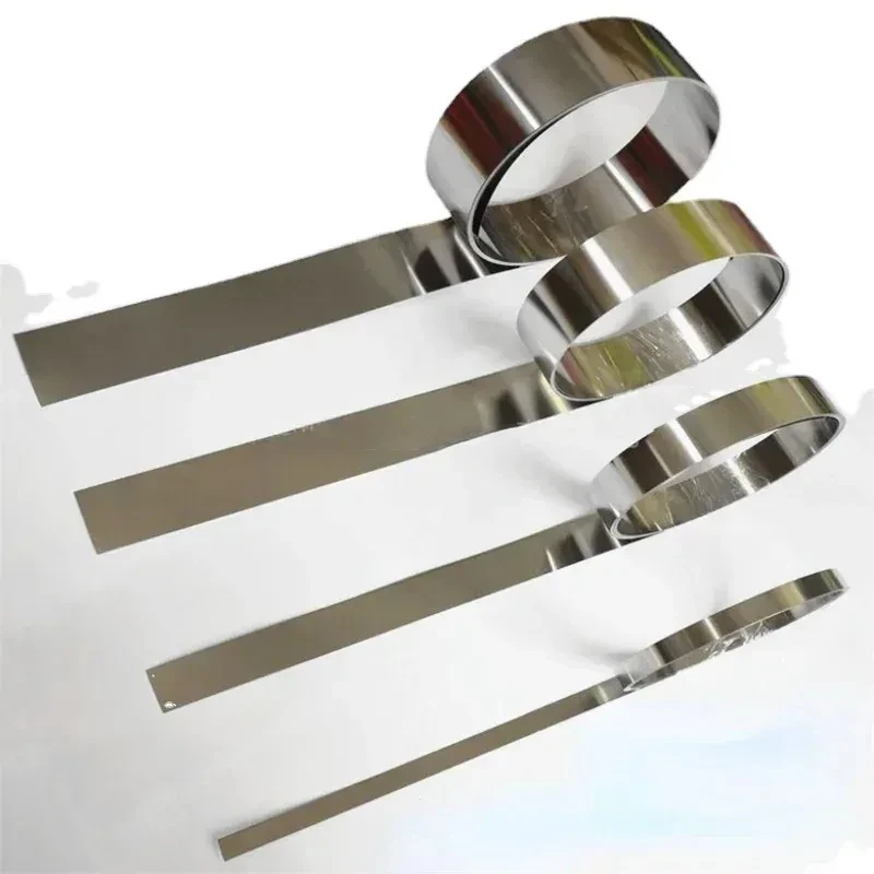 10mm Width 304 Stainless Steel Strip Roll, 0.05-1mm Thickness X 1000mm Length, Customizable Precision Metal Strip Industrial