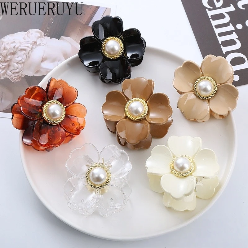 

1 шт., модные заколки для волос с цветком для женщин, кавайные заколки для волос, корейский элегантный зажим в виде акулы, аксессуары для волос, головные уборы для девочек