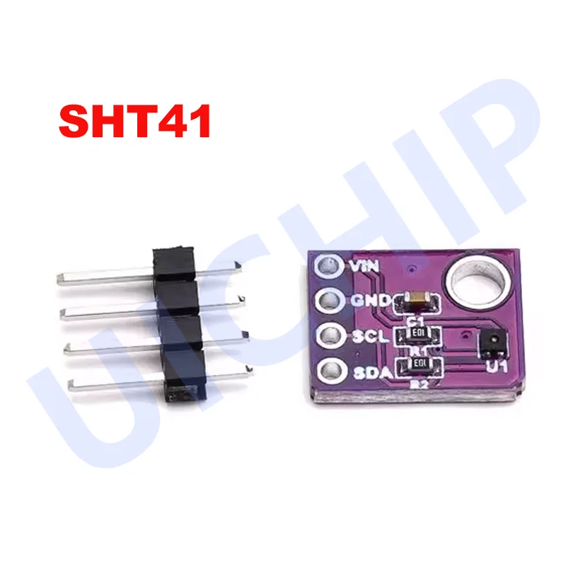 High-Precision SHT41 Temperature and Humidity Sensor Module for IoT, HVAC, and Environmental Monitoring