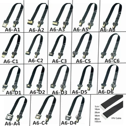 A6 Fpv Micro Hdmi-Compatibele Mini Hd 90 Graden Linksaf Adapter 5Cm-100Cm Fpc Lint Platte Hdmi Kabel Pitch 20pin Plug Connector