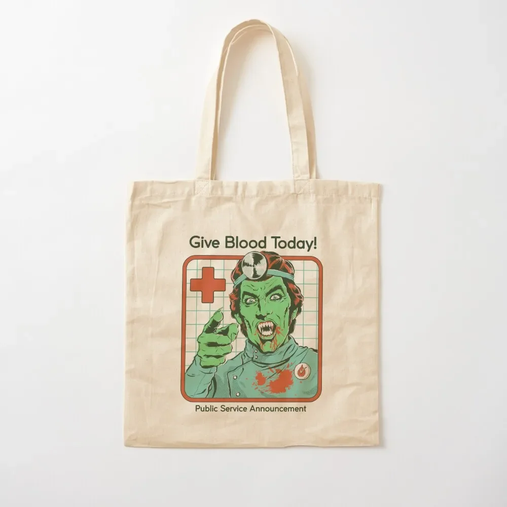 

Give Blood Today Tote Bag Canvas bag custom bags shopper bags tote bag custom