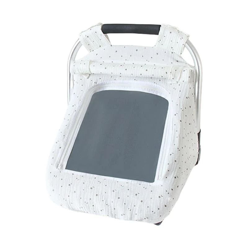 

Infant Carseat Canopy with Breathable Window Baby Strollers Cover Protector