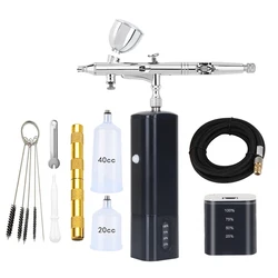 Portátil Mini Cordless Airbrush Compressor Kit, Spray Tipo C, USB, High Power Pressure, silencioso, fácil de usar, ferramentas pneumáticas