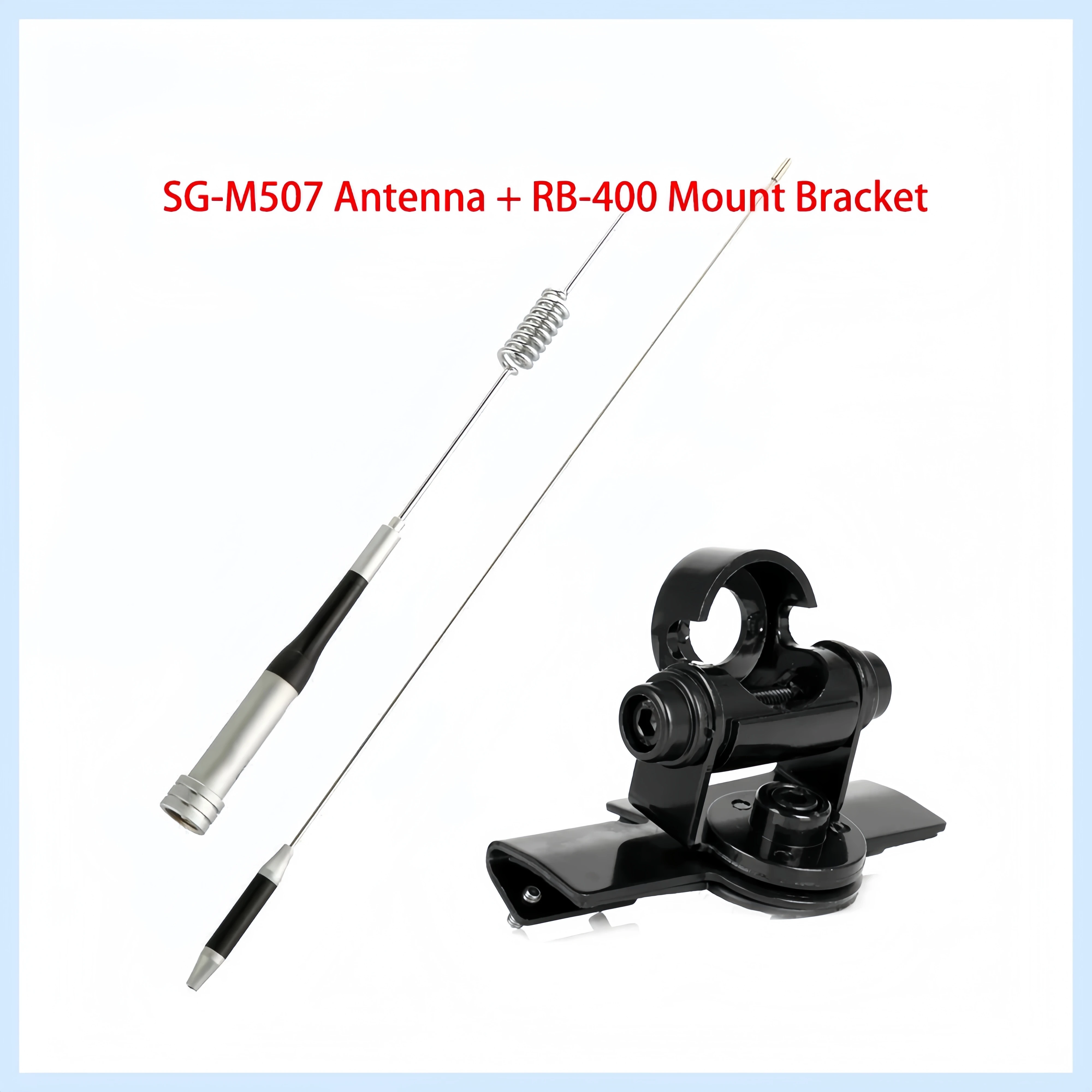 

SG-M507 Antenna + Black RB-400 Mount Bracket for Car Radio Kenwood Yaesu ICOM