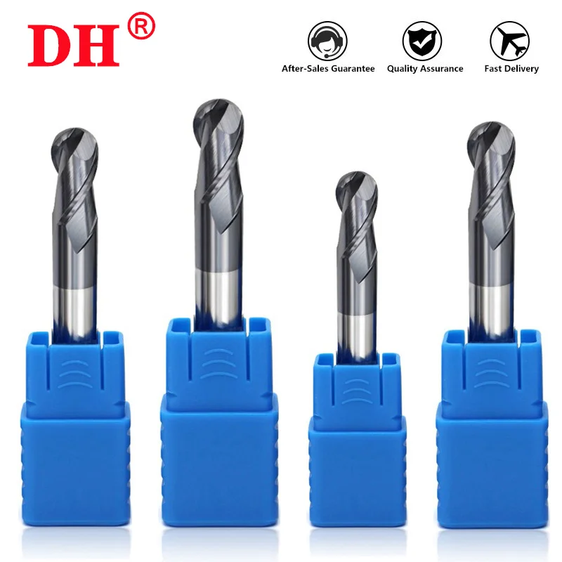 Milling Cutter Hrc50 Ball Nose Alloy Tungsten Steel Tools Cnc Maching Wholesale Top Machine Cutters For Steel Woodworking tools