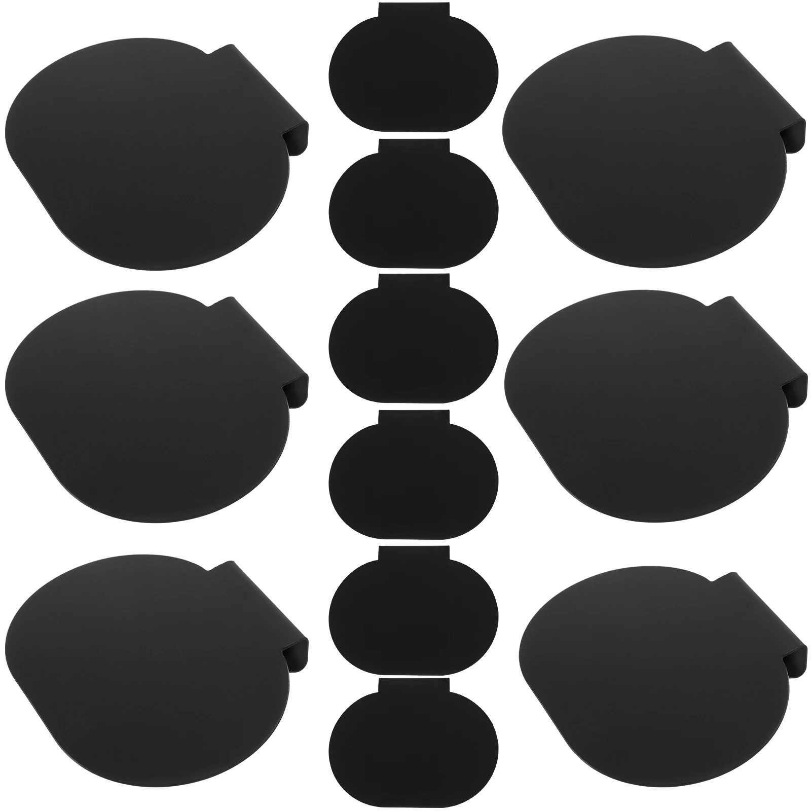 

12pcs Label Clips for Storage Bins Erasable Message Board Blackboard Type Pantry Labels Supermarket Display Stand Lightweight