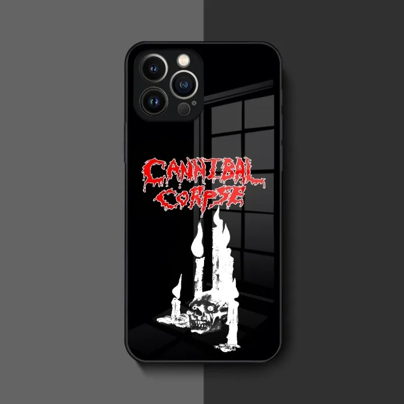 Cannibal Corpse Phone Case For Iphone 14 12 11 13 Pro Max Mini X 8 Xr Xs 7 Puls 6 Glass